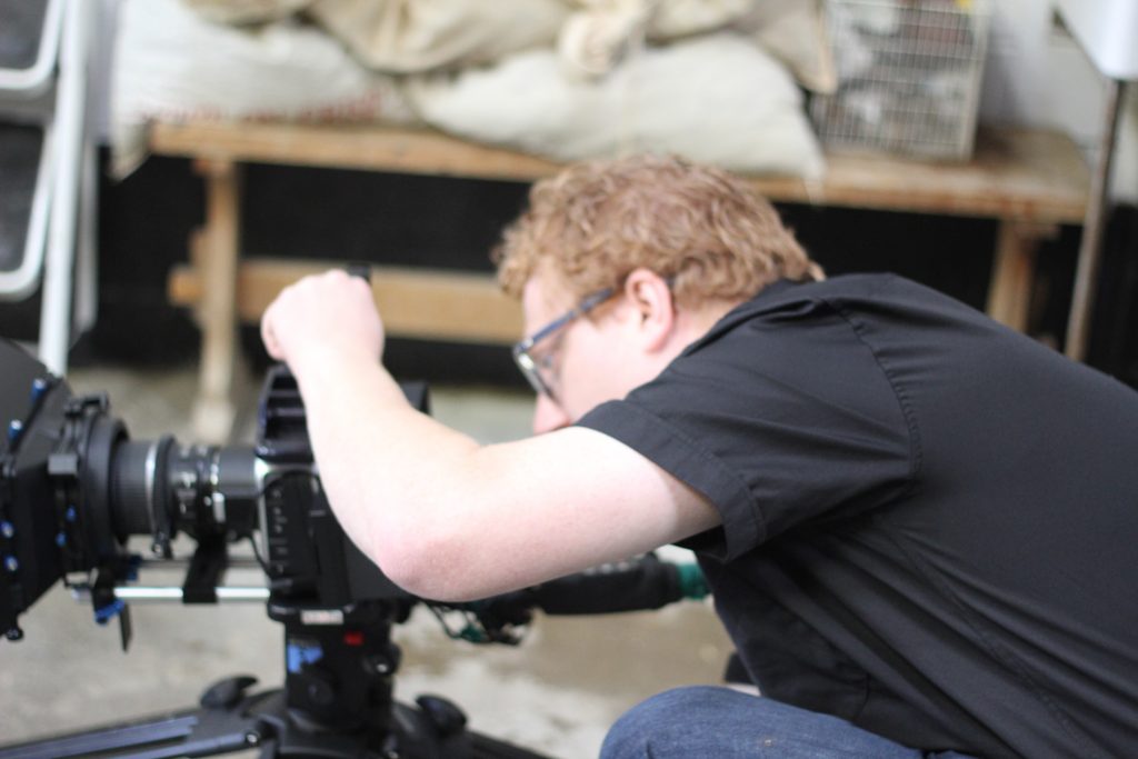 TV Advert cinematographer filming at Nethergate Brewery